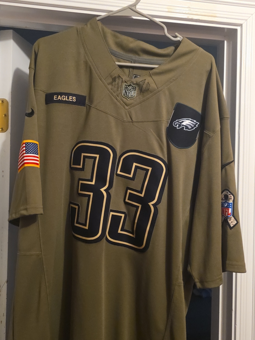 Nike Philadelphia Eagles Olive Green #33 Football Jersey